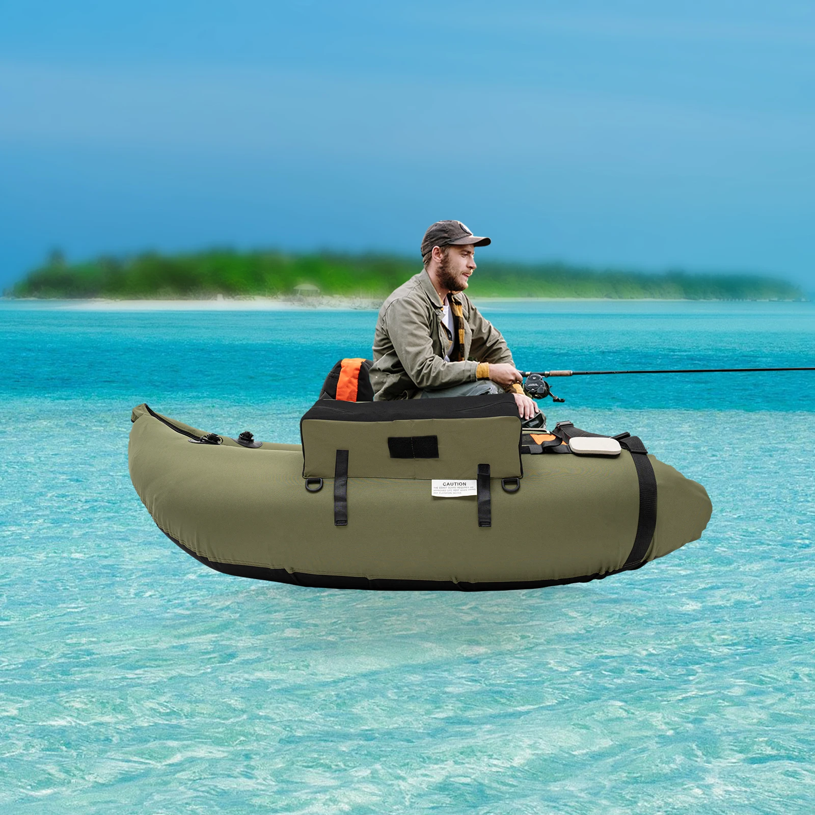 

Fishing Boat, Outdoor Fishing Boat, Inflatable Fishing Boat Used in Oceans, Lakes, Rivers for Fishing, Rafting, Exploring