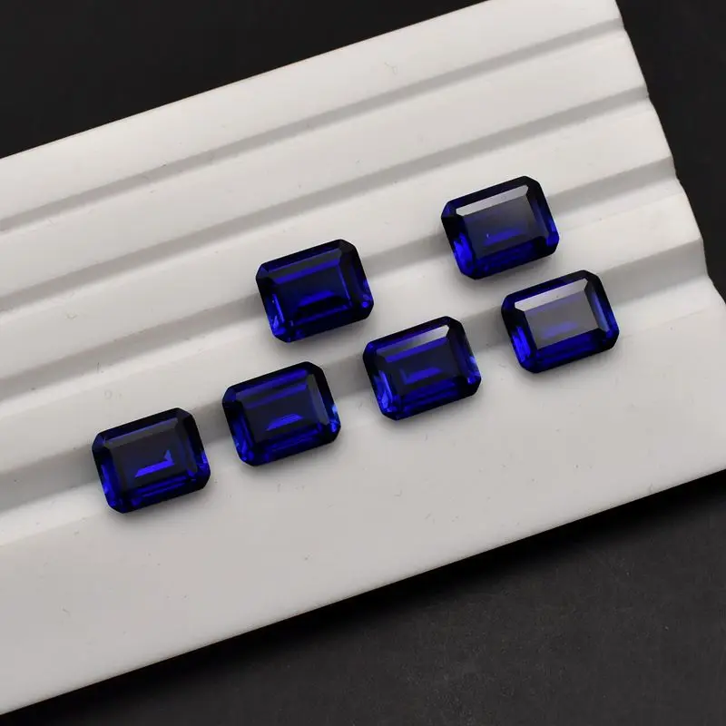 Natural Sapphire Emerald Cut Large Size 15×20mm 25ct VVS Loose Gemstones for Jewelry Making Exquisite Gems