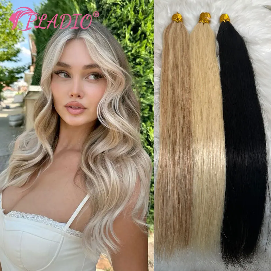 

Наращивание волос с I Tip, 100% человеческие волосы, 22 дюйма, кератин, наращивание человеческих волос, 60 платиновых блонд, предварительно склеенные наращивания