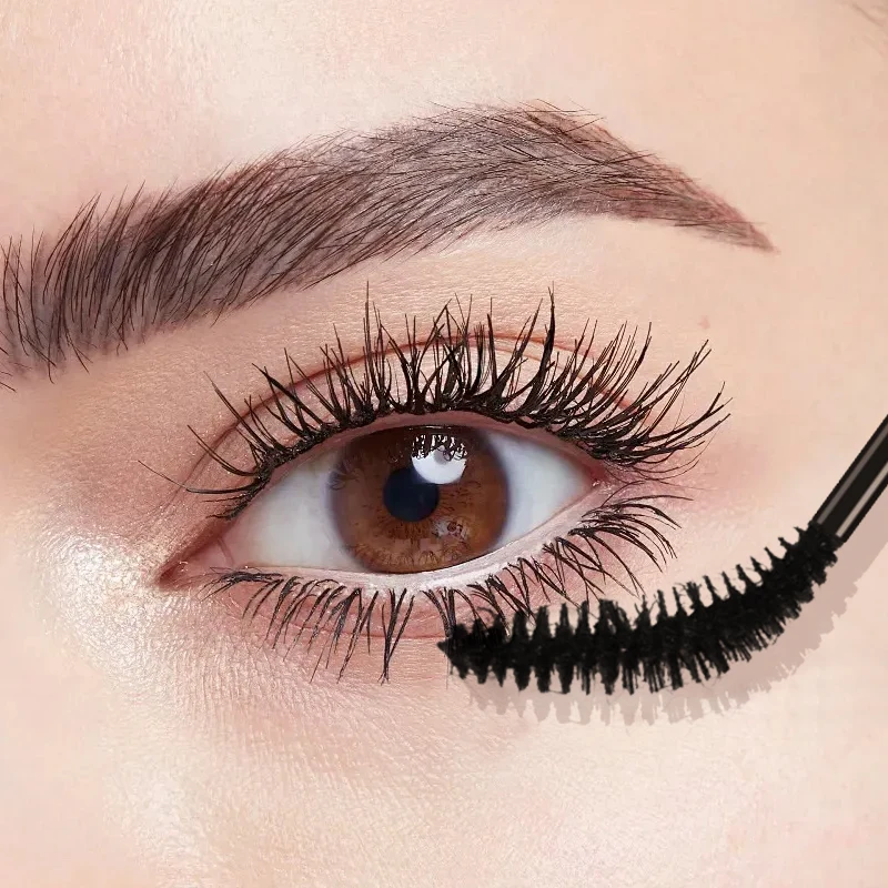 Long-Wear Waterproof Mascara, Volumizing And Curling, Smudge-Proof And Sweat-Proof, Quick-Drying, Free-Bend Lash Brush Head