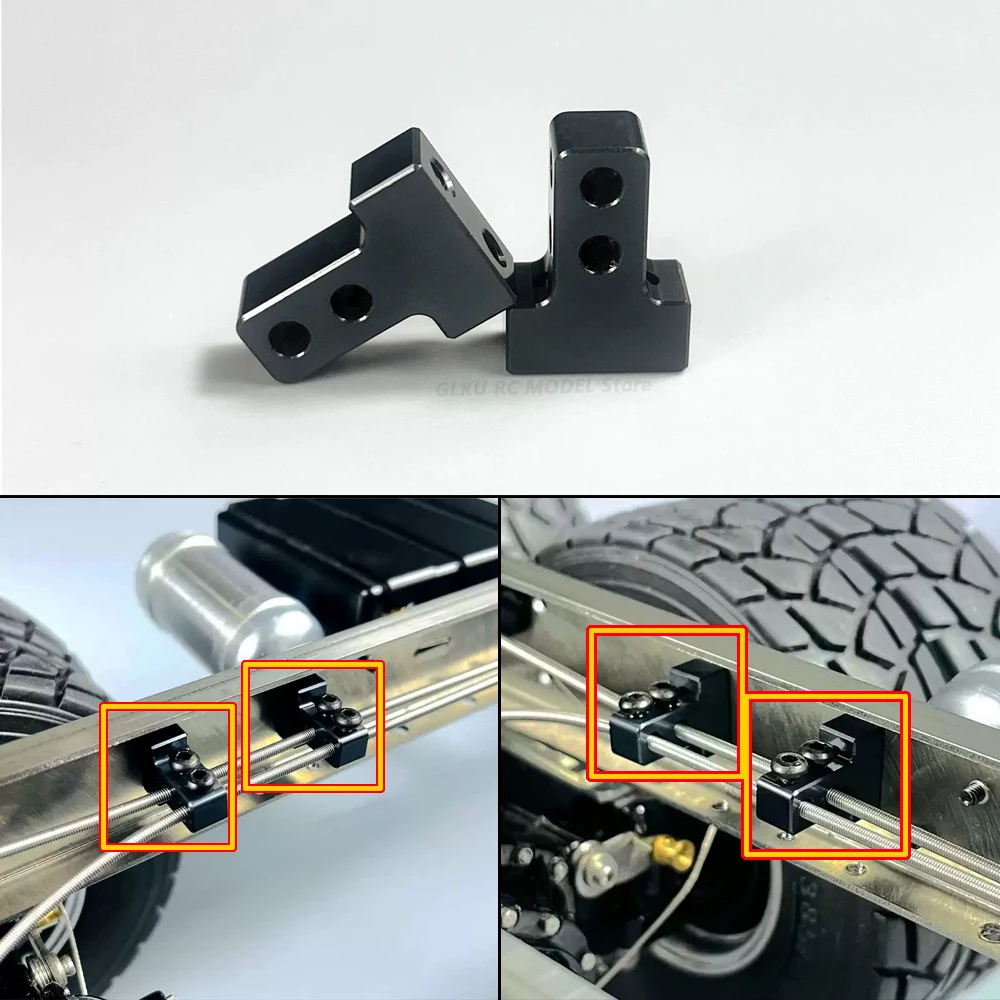 RC 1/14 Truck Lock Differential Wiring Aluminum Post MD SC-0001 For Tamiya Tractor Truck Dump Truck Model or DIY Accessories