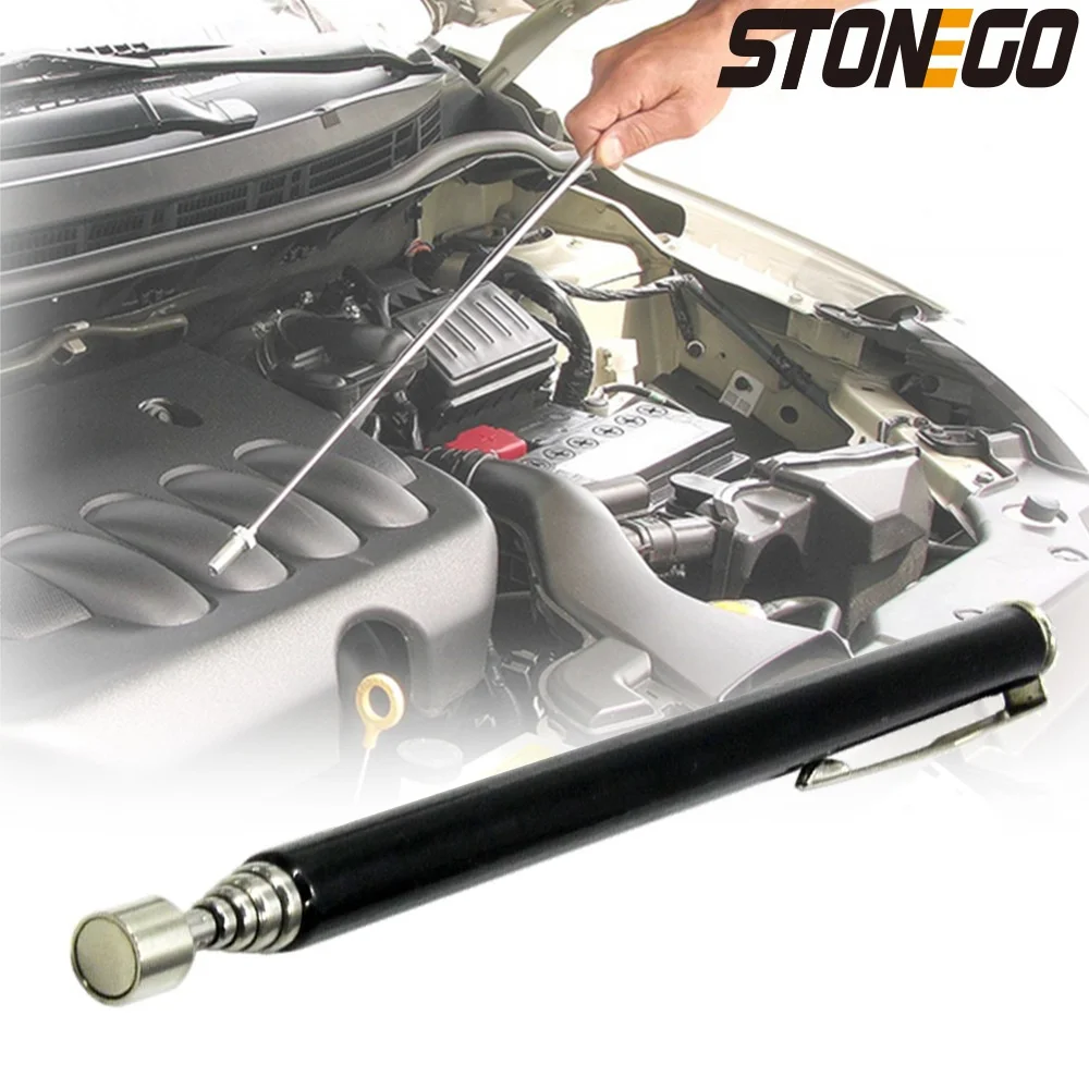 Stone go mini tragbarer teleskopi scher magnetischer Magnets tift handliche Werkzeug kapazität zum Aufnehmen der Mutter schraube ausziehbarer Pickup-Stab