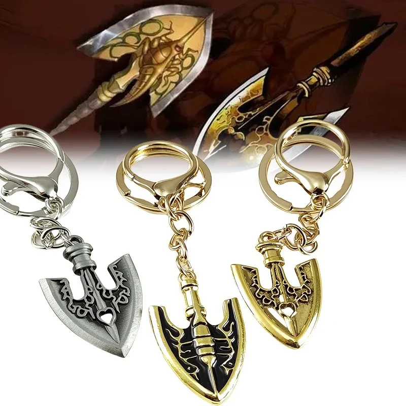 Porte-clés en métal avec figurine de flèche JoJo Ives Adventure, Kujo Jotaro, pendentif JoCharms, porte-clés Anime, accessoires de bijoux