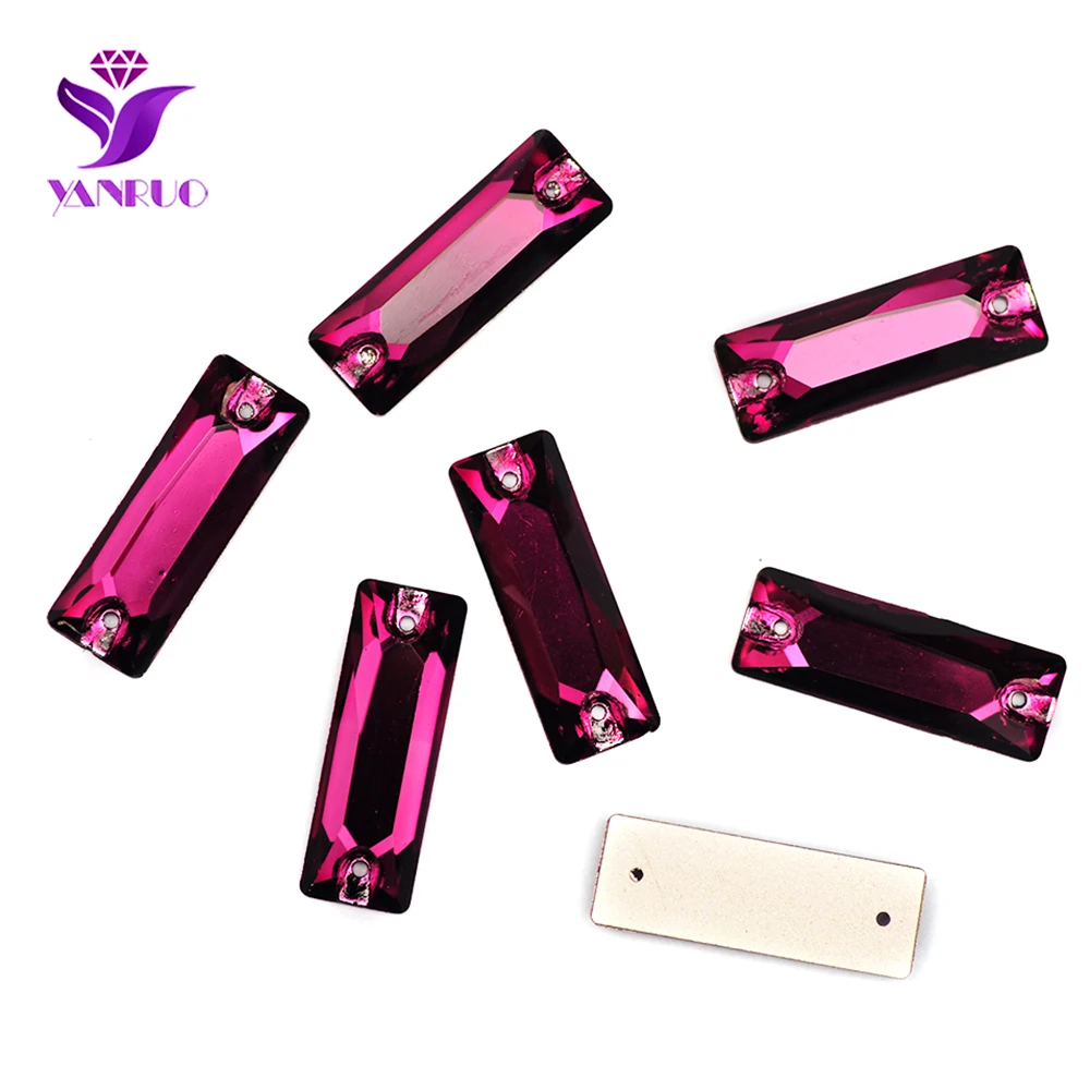 YANRUO 3255 Cosmic Baguette Alle Farben Aufnähsteine Glas-Strasssteine für Trikotkleider, zum Aufnähen von Strasssteinen für Kleidung – Detail 30
