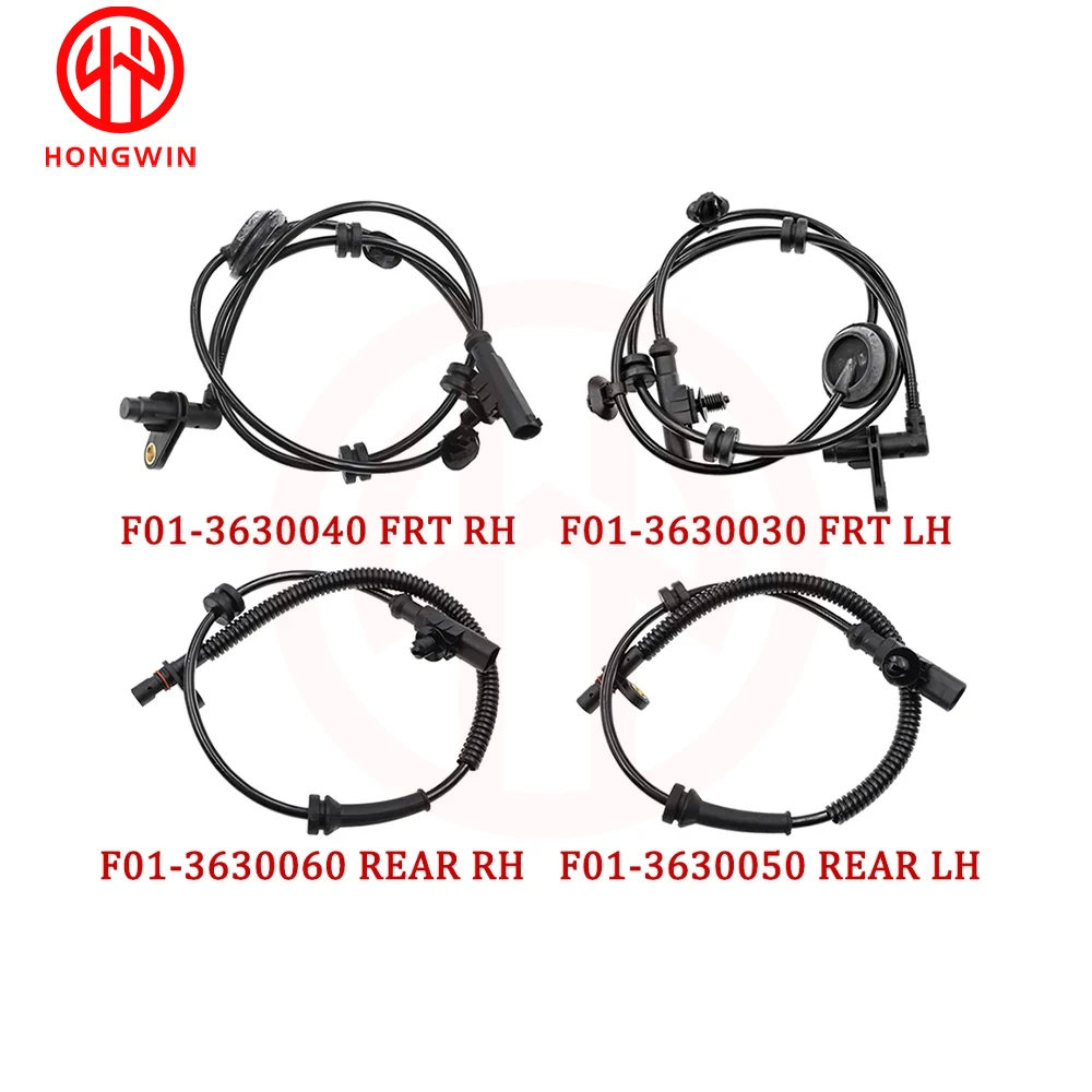 1/2/4PCS F01-3630050 F01-3630040 F01-3630030 F01-3630060 ABS Wheel Speed Sensor Rear Front  Right Left Fit Chery Jetour F01