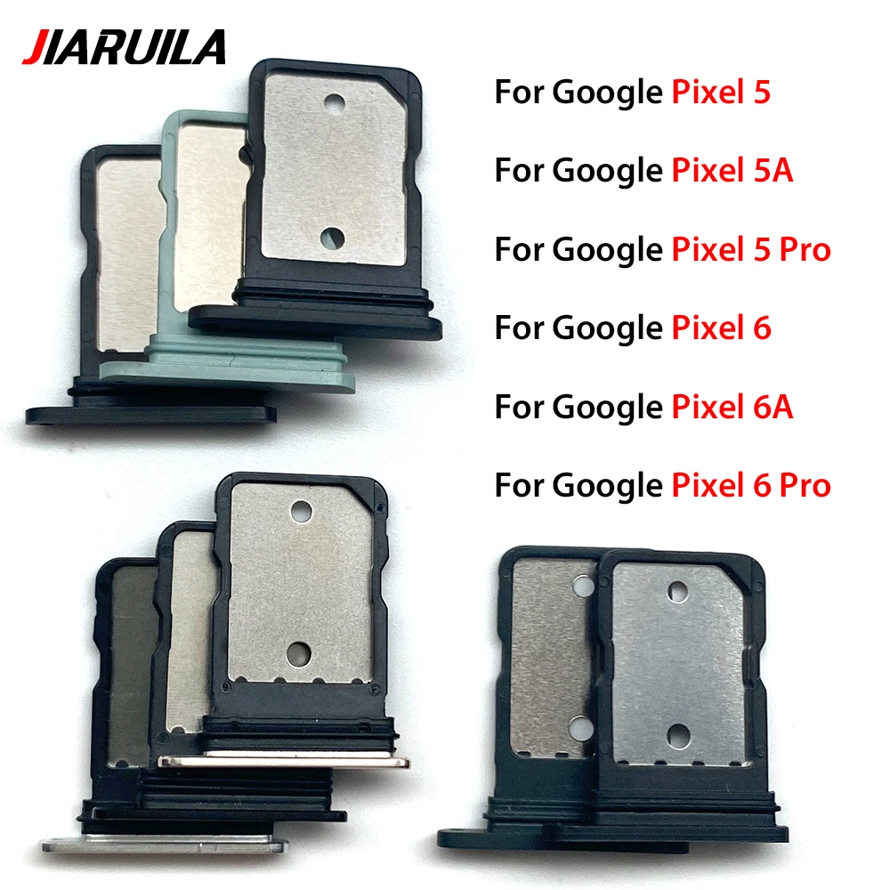 

10 PCS Single SIM Card Tray Slot Holder Adapter Accessories For Google Pixel 5 5A 5 Pro 6 6A 6 Pro Replacement Part