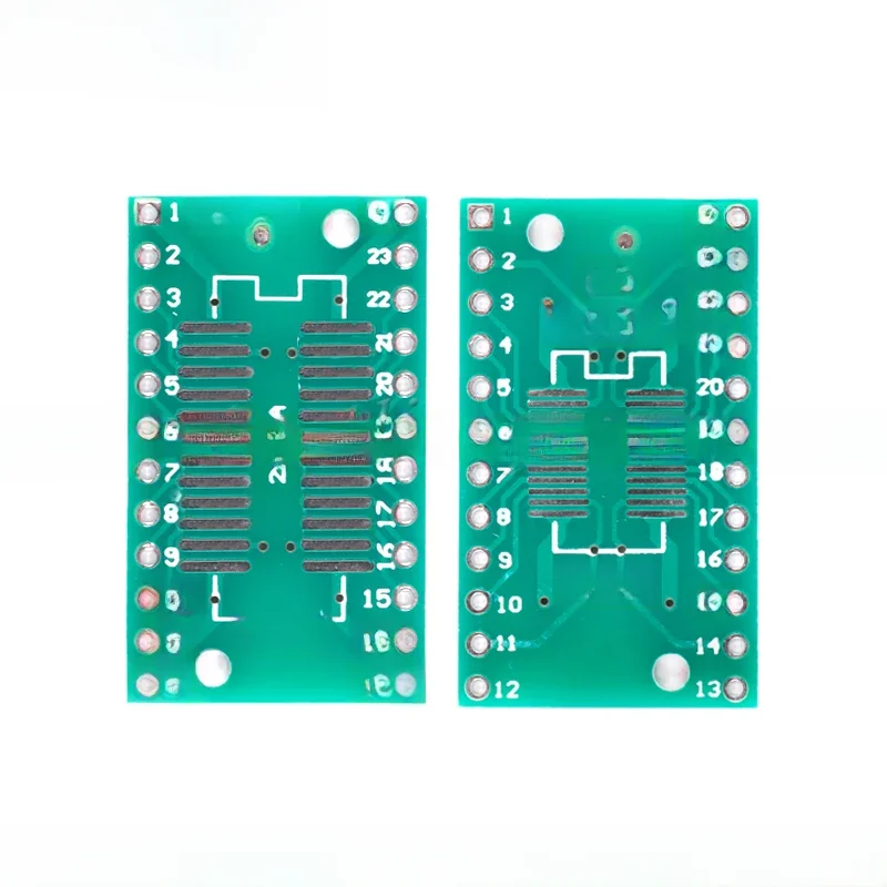 20 sztuk/2 sztuk SOP24/SSOP24/TSSOP24 do DIP24 0.65/1.27mm Adapter płytki transferowej PCB tablica do przywieszek Pin IC płyta testowa — zdjęcie 2
