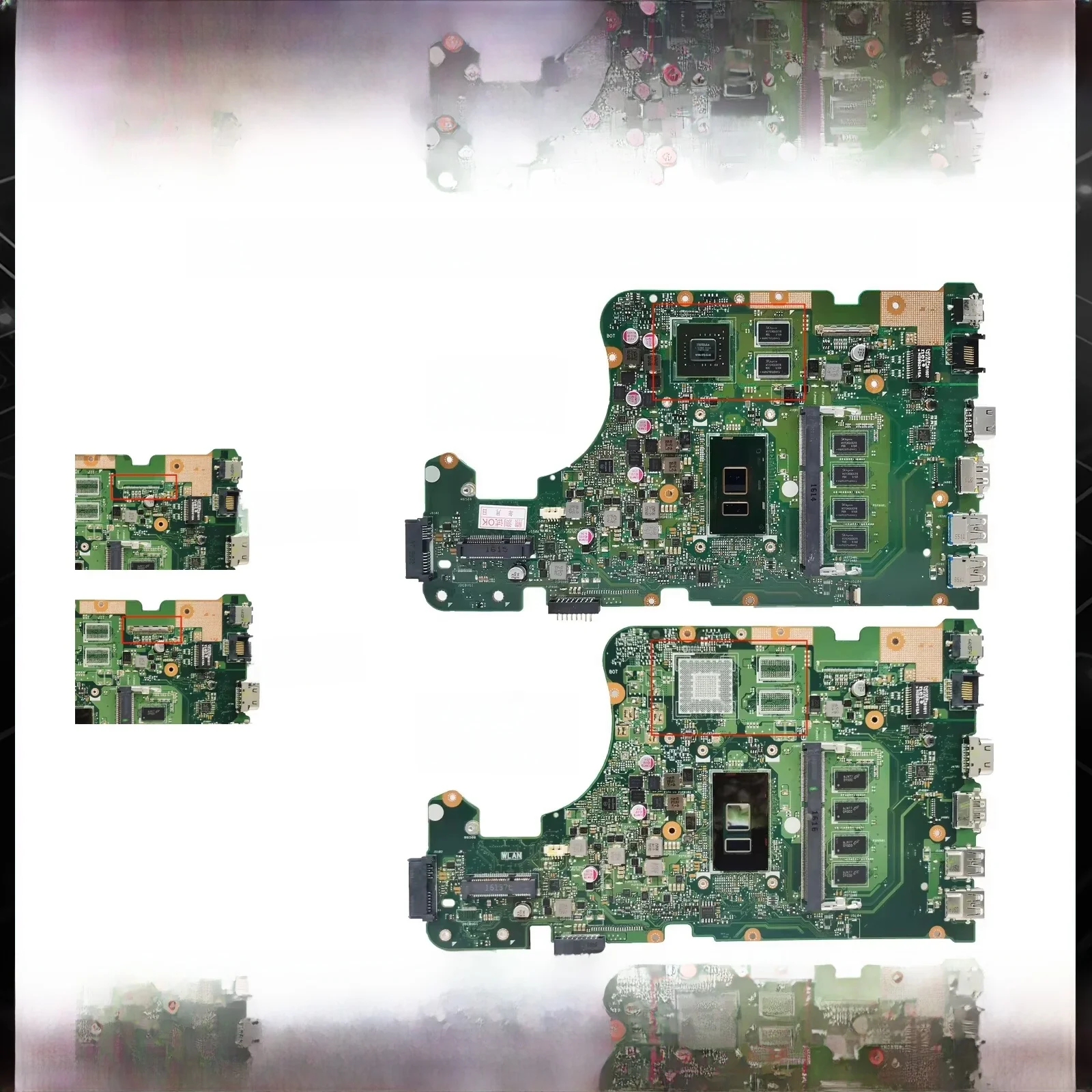 Carte mère pour ordinateur portable ASUS X555UJ, X555UF, X555UA, X555UB, A555UJ, A555UA, A555UB, F555UB, F555UJ, K555UJ, K555UB, K555UA, DX992U