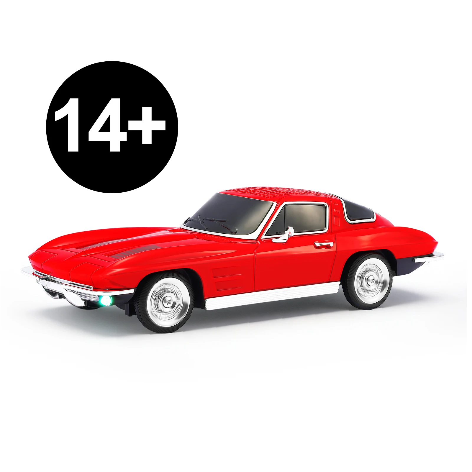 

WS-1969 Vintage Sports Car Bluetooth Speaker, Portable HD Sound, TWS Stereo, FM, USB/TF, LED Head & Tail Lights, Mic, Room Decor