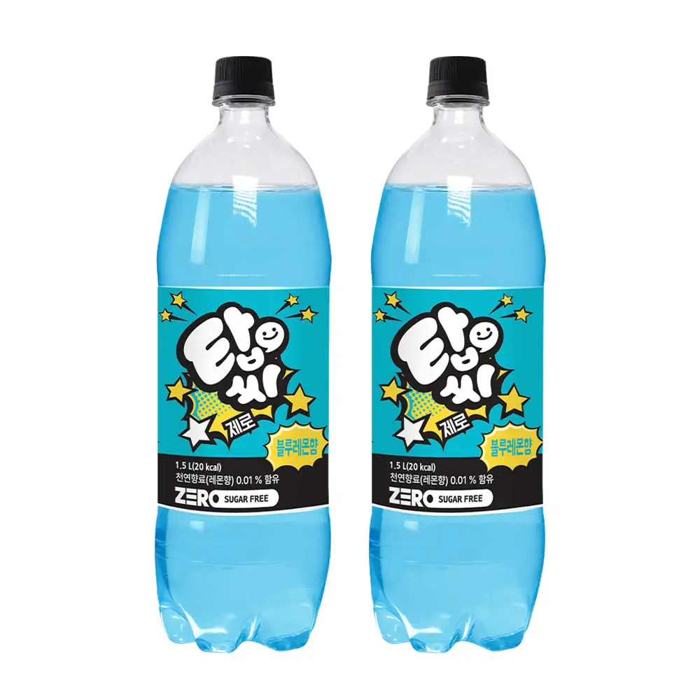 [ILHWA] TopC blue lemonade zero 1.5L * 12PET Fruit sparkling Drink