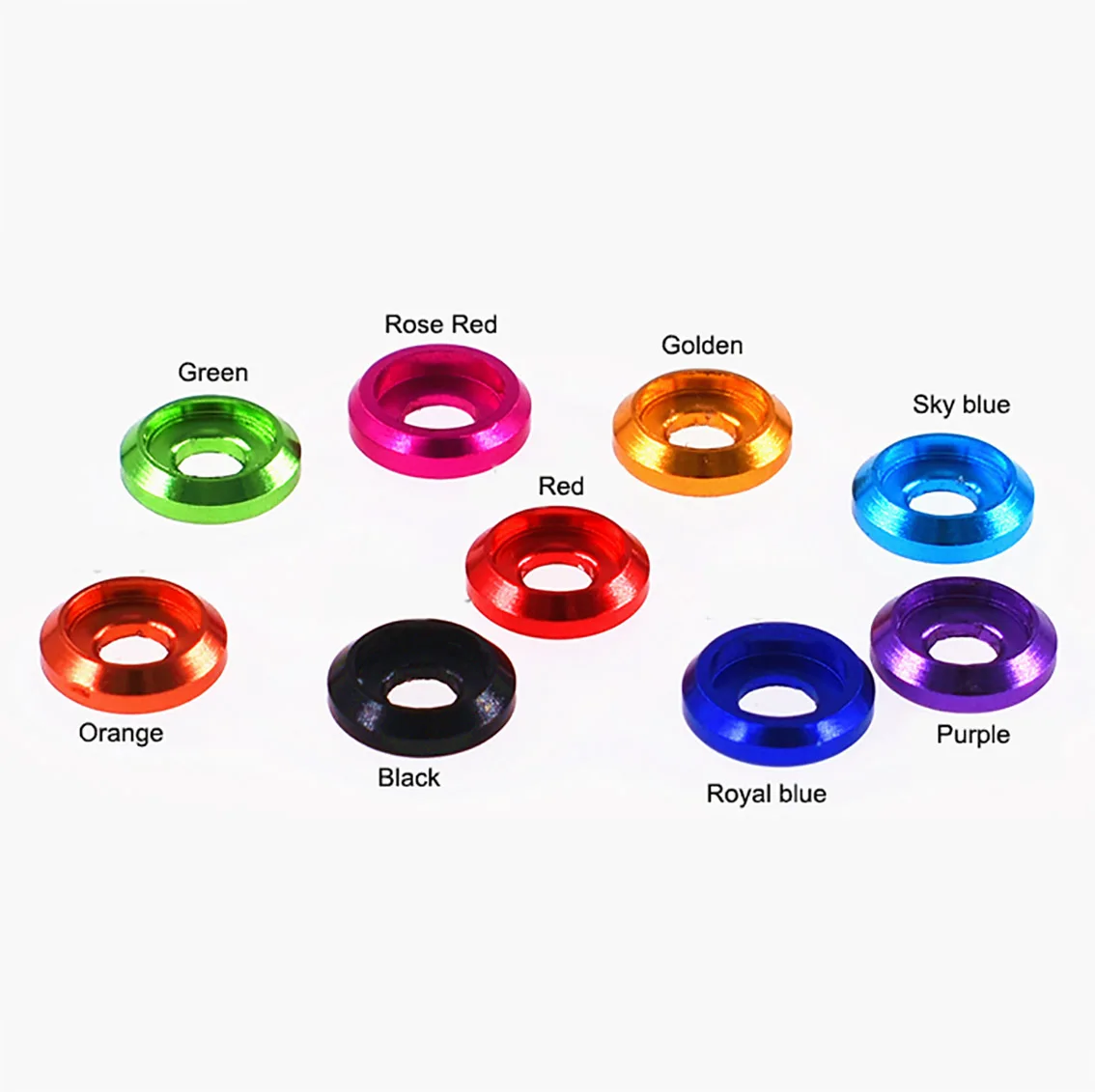 5 Stuks M2 M2.5 M3 M4 M5 M6 Kleurrijke Cup Head Washer Aluminium 6061 Cap Hoofd Pakking voor RC Model DIY Onderdelen