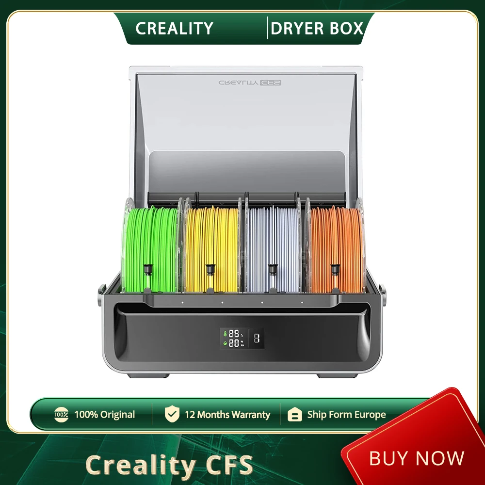 Système de filaments Creality CFS, stockage de filaments anti-humidité, prend en charge 4 appareils parallèles, impression 16 couleurs pour Creality K2 Plus