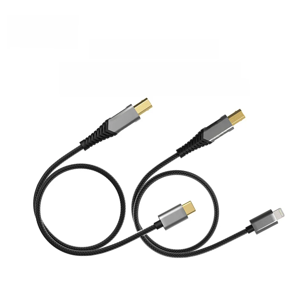 Fiio LD-TC1 LD-LT1 USB Type-B to Type-C Lightning Adapter Cable About 50cm for HIFI Headphone Amplifier K9 PRO K5 Pro