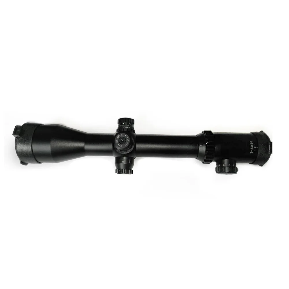 

First Focal Plane Riflescope with Reticle Constant 2-24x50 Magnification Red Illuminated Mil-Dot for Hunting and Shooting