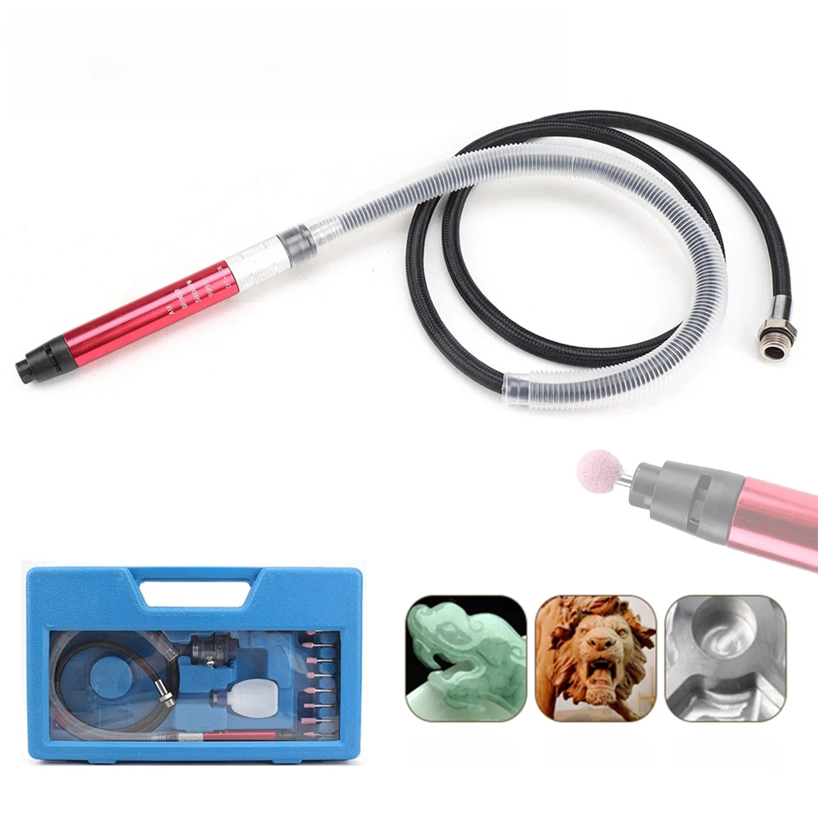 Mini Air Micro Die Grinder 3mm szybki pneumatyczny zestaw ołówków do grawerowania biżuteria cięcie drewna polerowanie narzędzie szlifierskie 58000RPM — zdjęcie 2