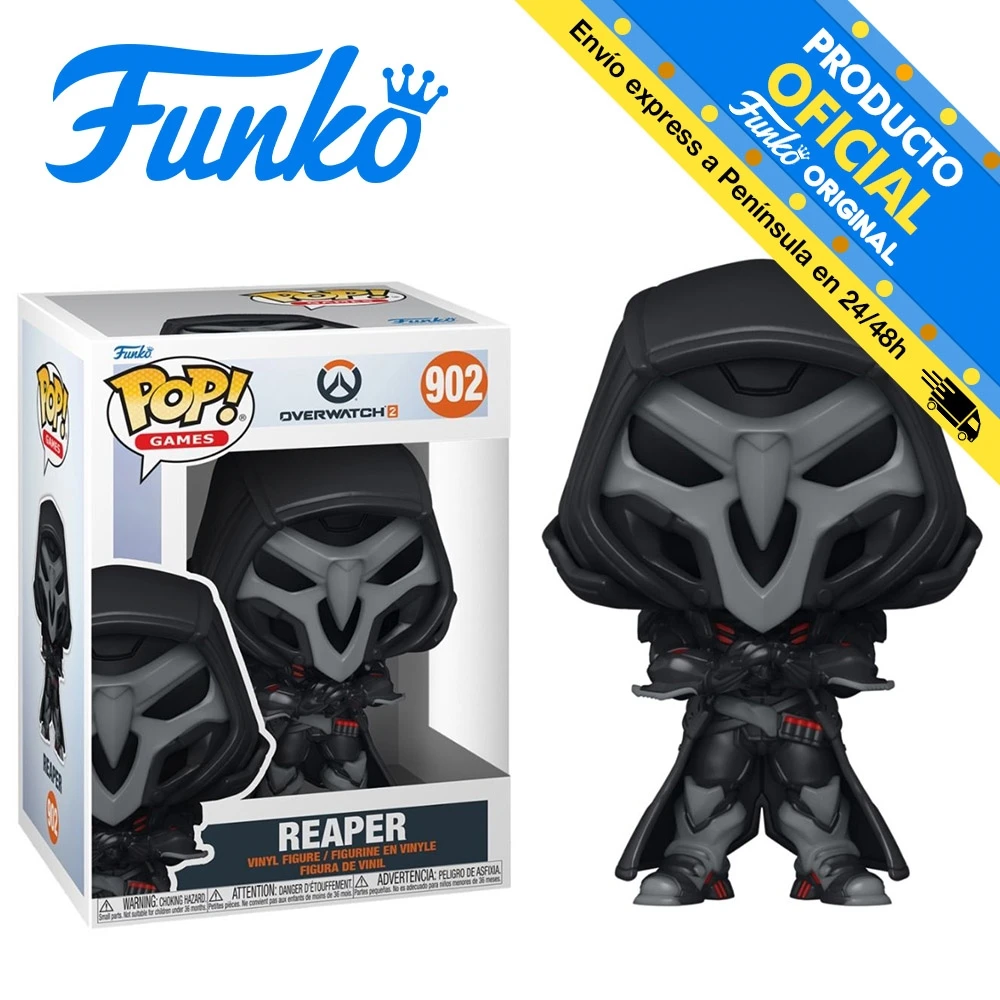 Funko Pop! Overwatch 2 - Reaper, 59187, 902, original, toys for kids, toys for girls, original gifts, collector, figures, dolls, shop, with box, new, man, woman, official license