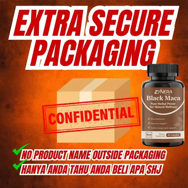 مكمل قوة الذكور والتحمل - مع ماكا روت أشواغاندا، كبسولات الطاقة الصحية بالفلفل الأسود، هدايا العيد #5