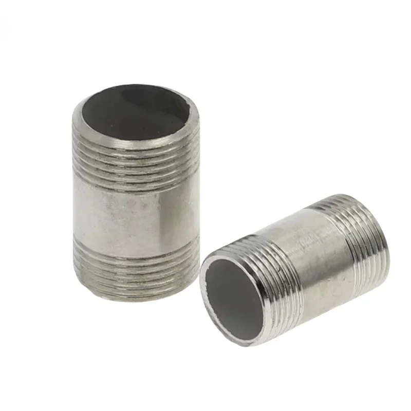 Raccords de tuyaux filetés en acier inoxydable, adaptateur de connecteur SS304, raccord d'eau, mâle X mâle, 1/4 ", 3/8", 1/2 ", 1", 1-3/4 ", 1-1/4