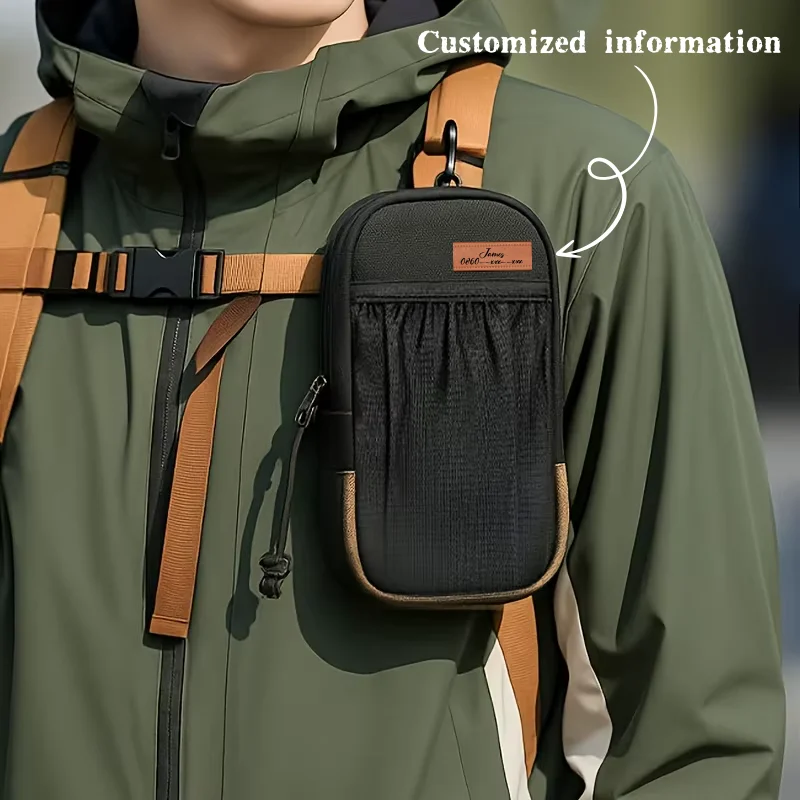 

Индивидуальный поясной рюкзак для активного отдыха с именной гравировкой, для альпинизма, кемпинга и занятий спортом на открытом воздухе