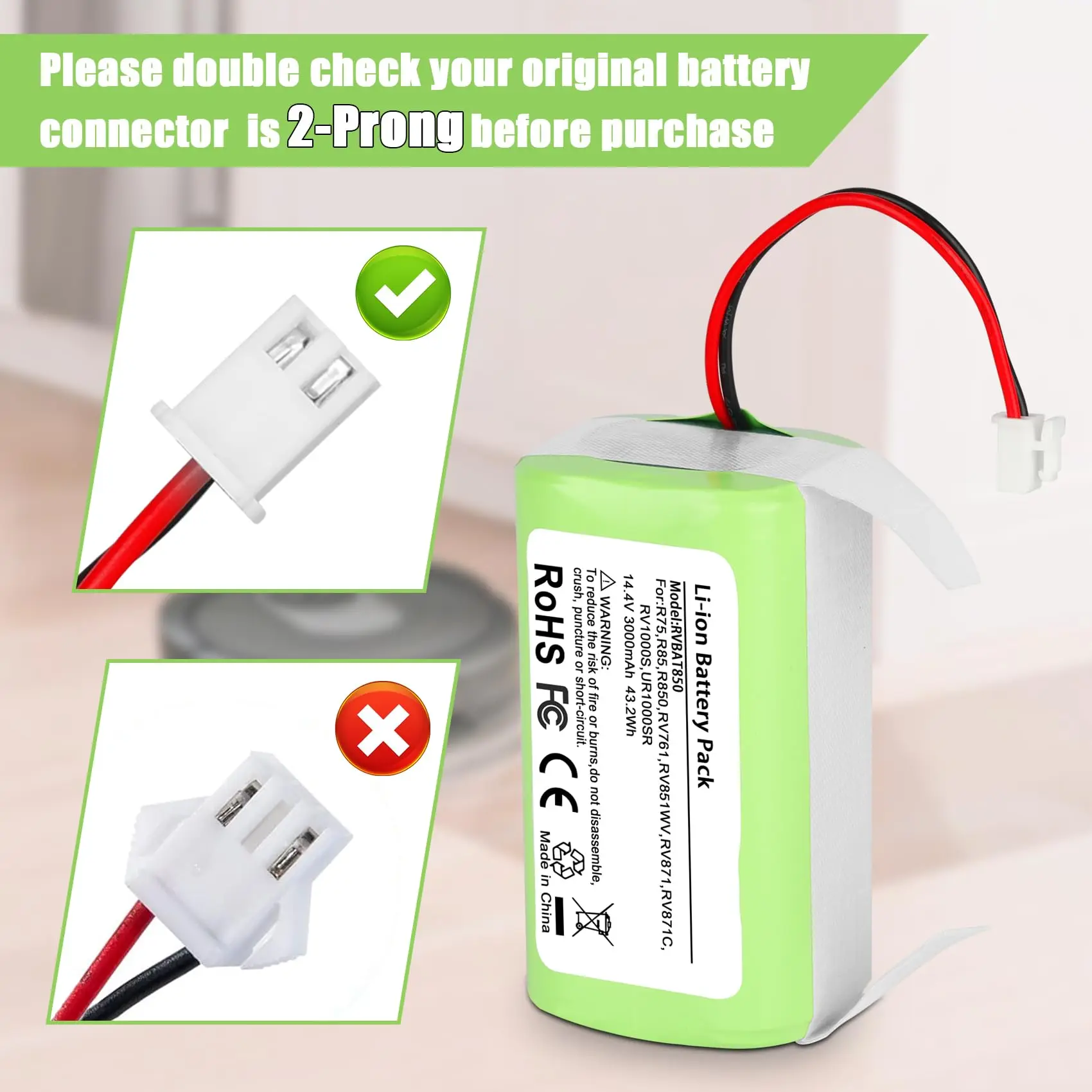 KUNLUN 3,0 Ач RVBAT850 Аккумулятор для робота Shark Ion RV1001AE R75 R85 R761 RV850 RV1000S RV1000VL RV700_N RV720_N Вакуумный аккумулятор