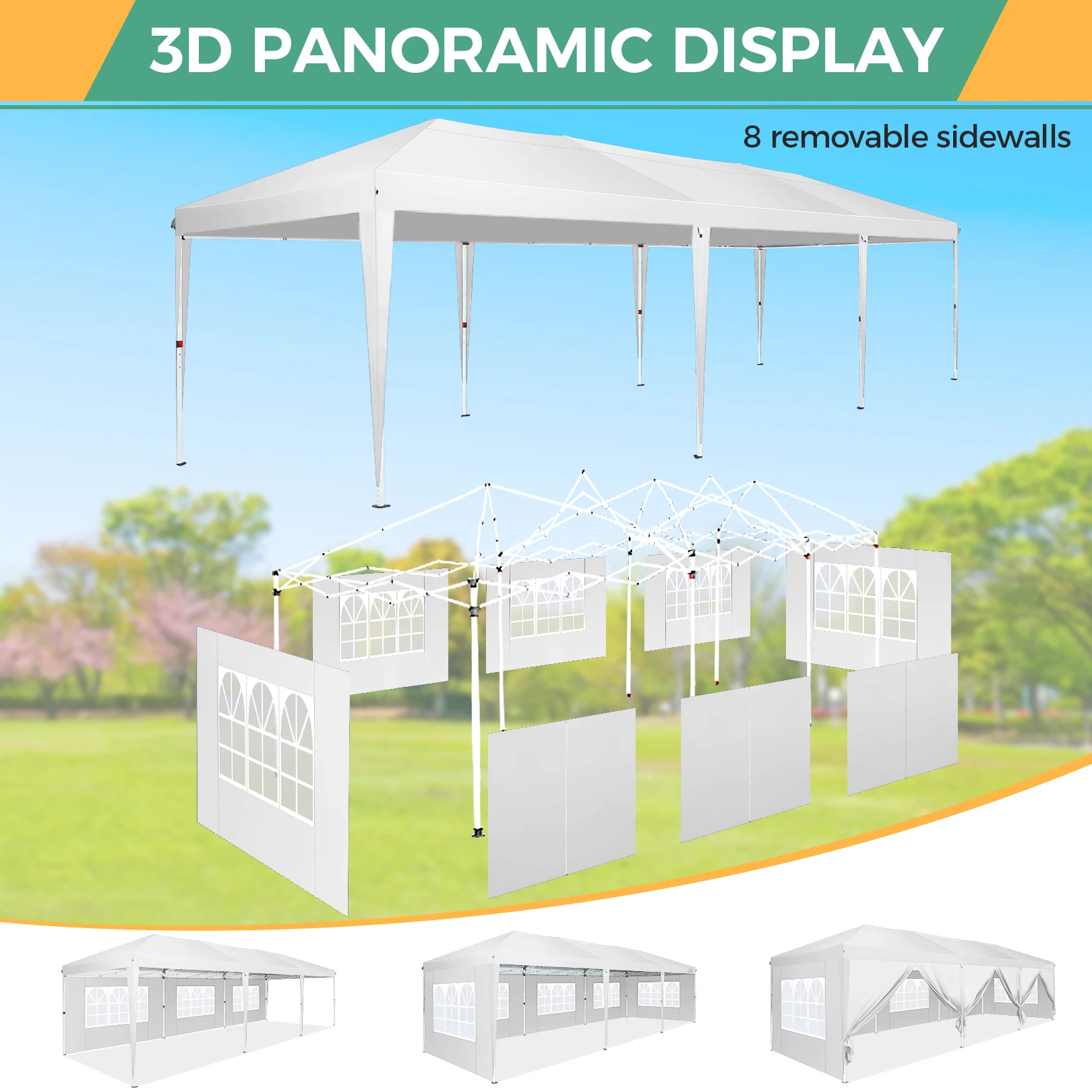 TOOLUCK 10x30 Pop Up Canopy Te - đánh giá và giá Gazebo Pop Up