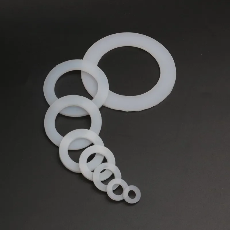 10 sztuk 1/4 "3/8" 1/2 "3/4" 1 "20/25/32/40/50mm silikonowa płaska uszczelka o-ring pierścień uszczelniający podkładka hydrauliczna kran podkładka pierścień uszczelniający — zdjęcie 2