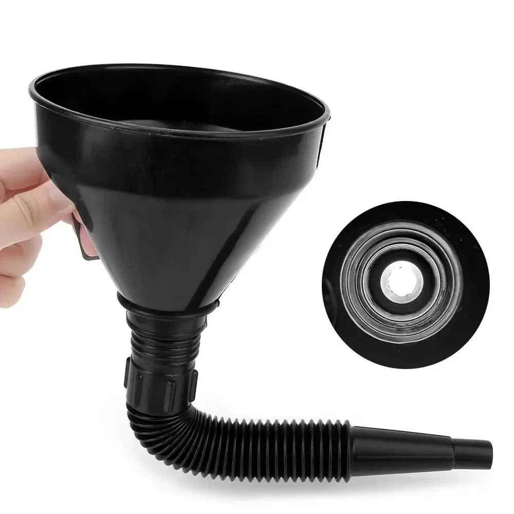 Engine Refueling Funnel with Filter for Car Motorcycle Truck Oil Gasoline Filling Strainer Extension Pipe Hose Funnels Tool