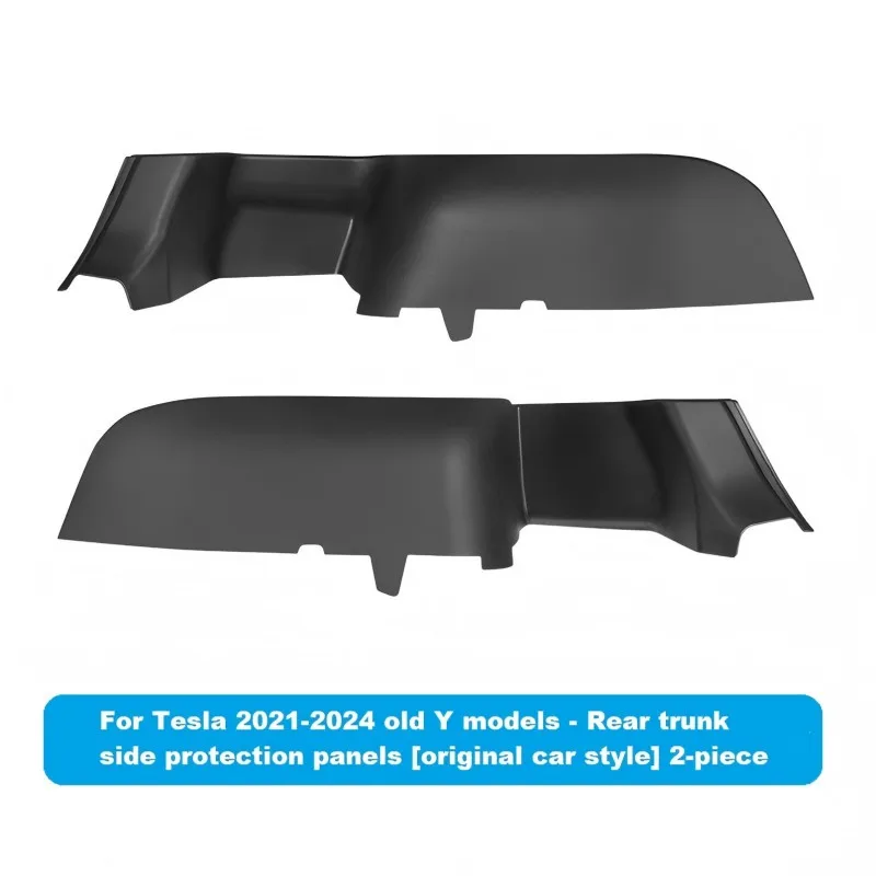 Trunk Side Protection Panels for Tesla Model Y 2021-2024 Full Cover Boot Guard Anti Scratch Interior Protector 2PCS Set