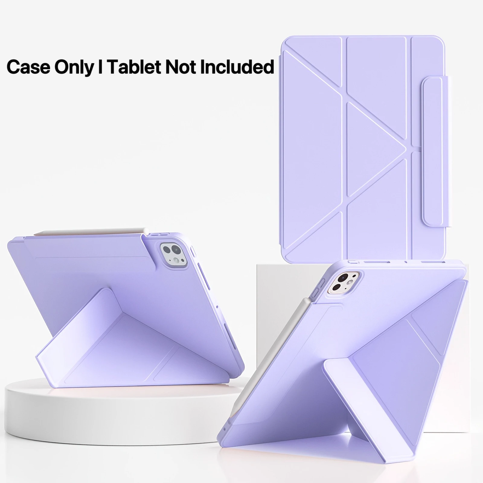 

Tablet Case for iPad 5/6/7/8/9/10/11th Gen Air 1-7 Pro 11 3+Y-Fold Flip Soft Back Cover Auto Sleep & Wake