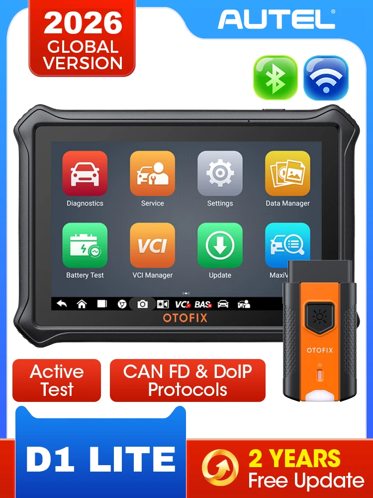 OTOFIX D1 Lite Bluetooth scanapparaat 2 jaar volledige systeemdiagnose voor auto's, update CAN FD & DoIP - afbeelding 2