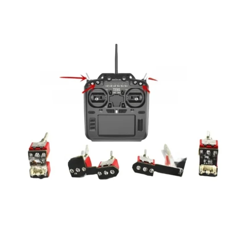 Interrupteur à bascule émetteur RC en métal 2/3 positions – Plug & Play pour Radiomaster TX16S/TX18S, FrSky, FlySky, Futaba (OpenTX)