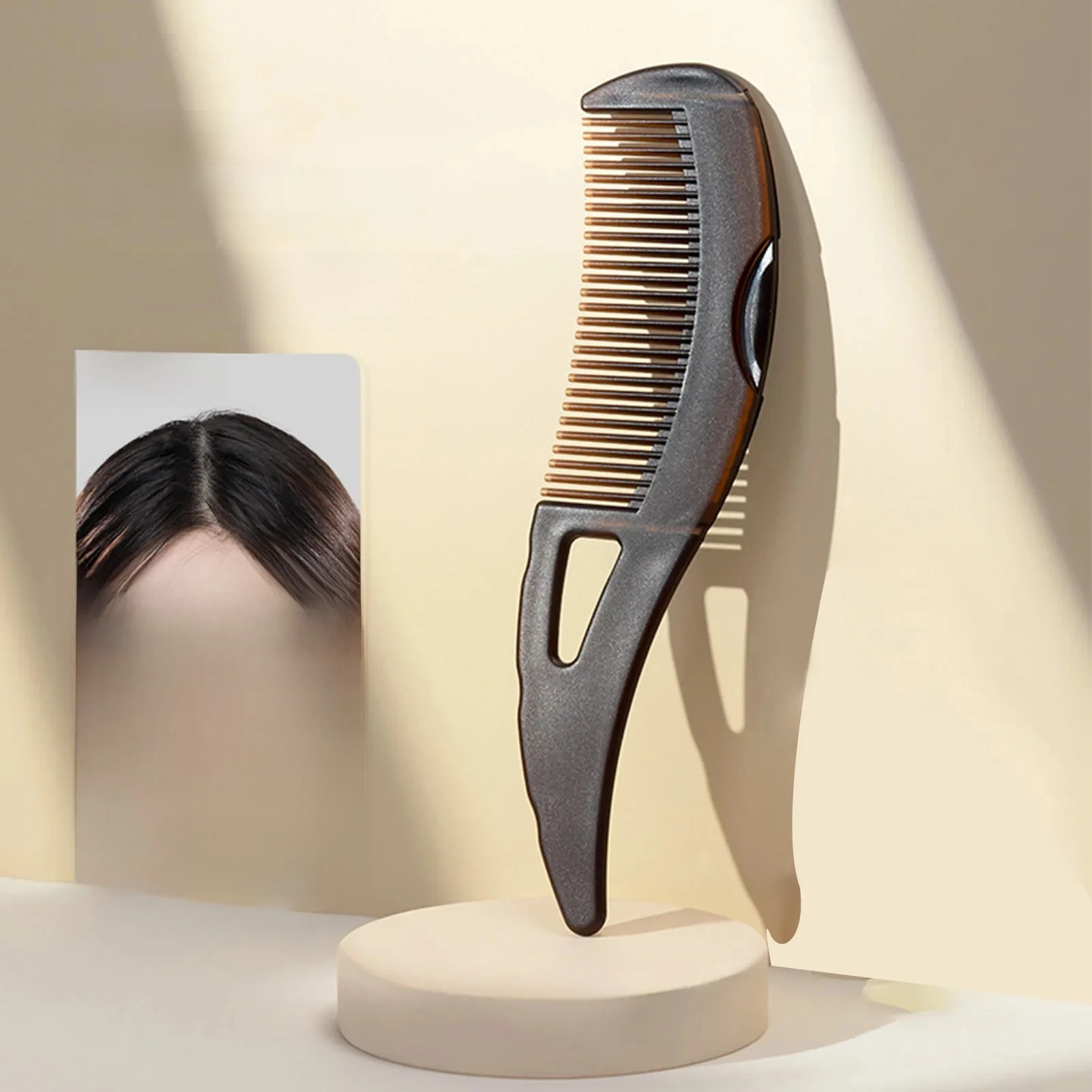 Brosse à cheveux à dents creuses pour femmes et hommes, massage du cuir chevelu, élimination des pellicules, peigne de soin du cuir chevelu