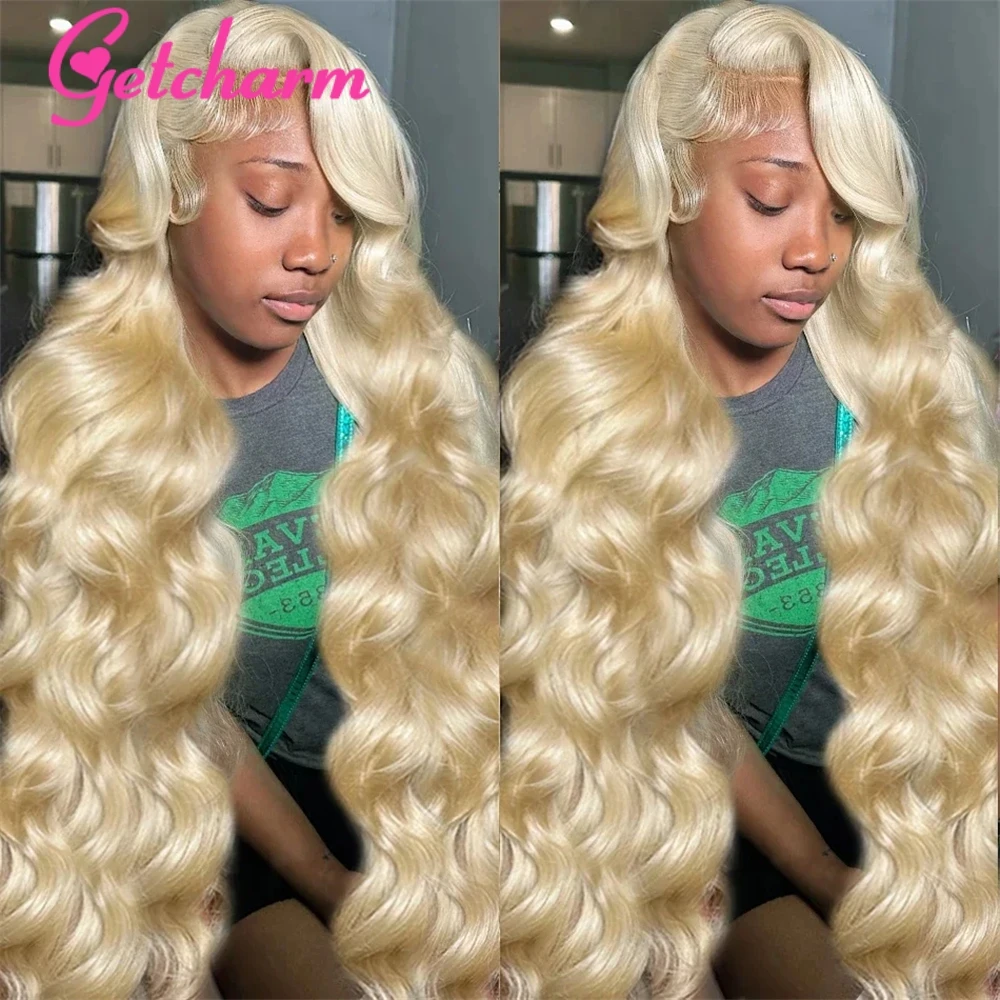 613 Lace Frontal Wigs Human Hair Blonde 13x4 13x6 HD Brazilian Body Wave Transparent Lace Front Human Hair Wigs For Black Women