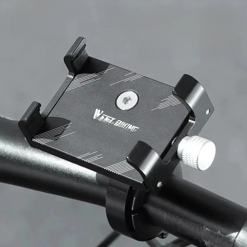 AliExpress West Biking WEST BIKING Cycling Phone Holder Lightweight Aluminum Alloy Bike Handlebar Phone Bracket Phone Mount MTB Road Bike Accessories