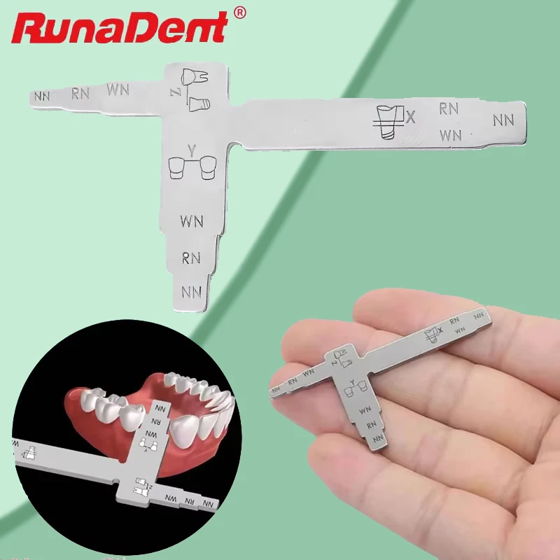 

Линейка для позиционирования зубных имплантатов, измерительный инструмент Т-типа для точного межзубного расстояния и местоположения имплантата
