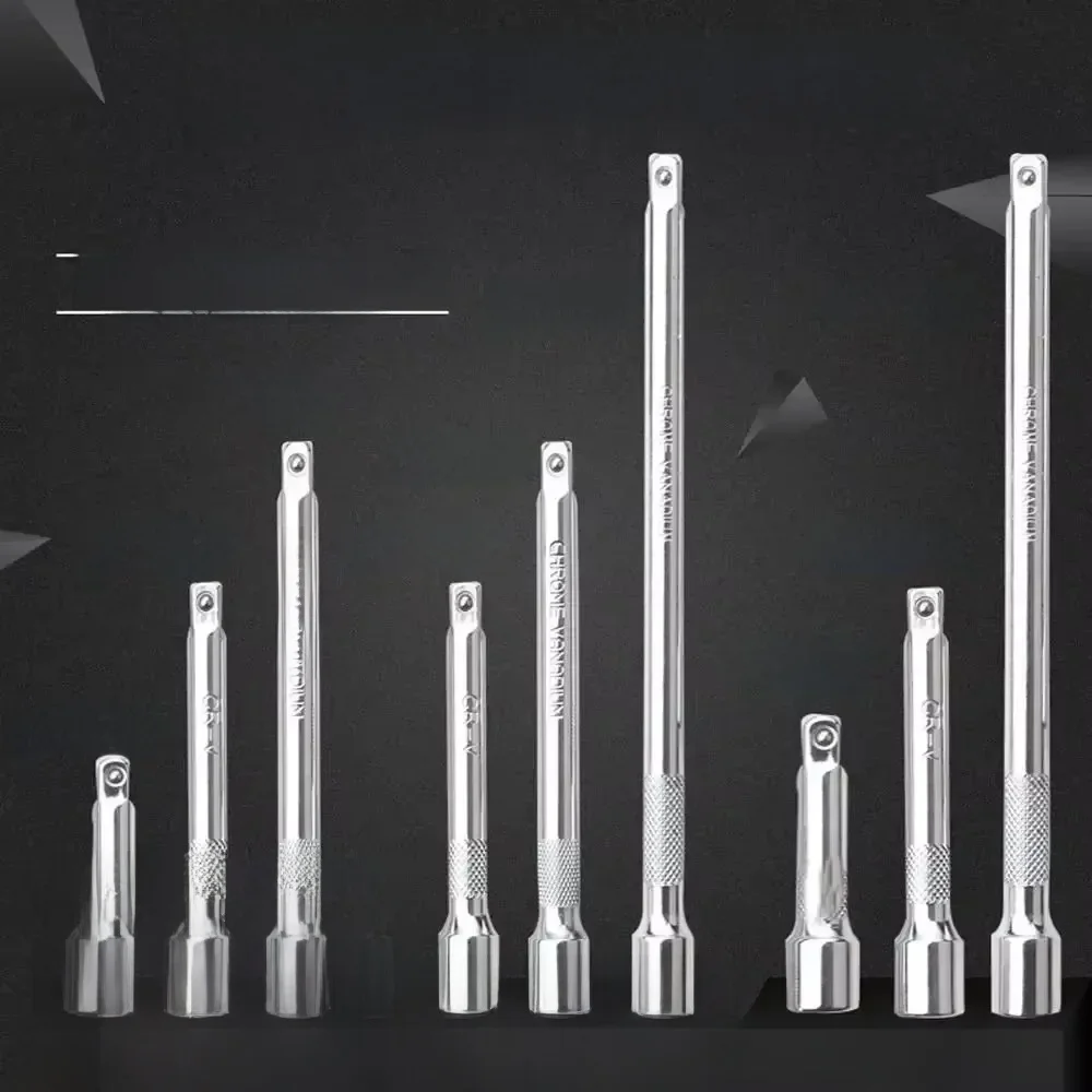 Jeu d'extension d'entraînement 1/4 "3/8" 1/2 ", barre d'extension de clé à cliquet, clé à cliquet 50/100/150/250mm, outil manuel d'extension de douille