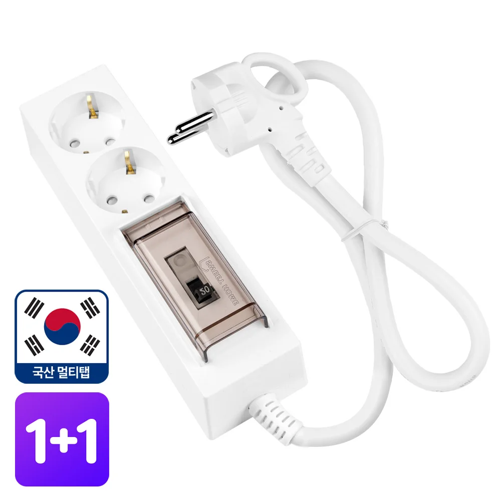 1+1 Domestic 4000w High Capacity Safety 2-Outlets 0.7m