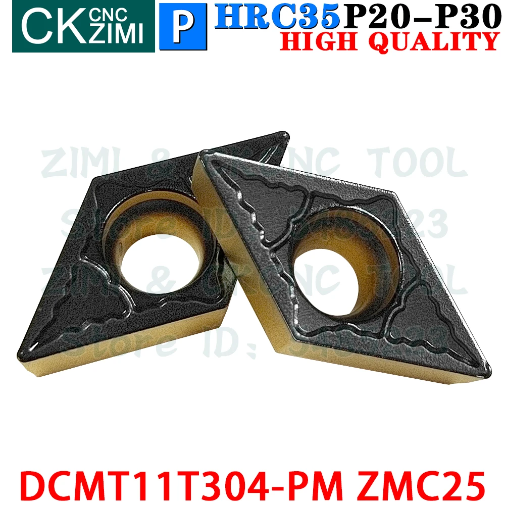 DCMT11T304-PM ZMC25 DCMT 11T304 PM ZMC25 Sisipan Karbida Alat Sisipan Pembalik Internal Eksternal Alat Pemotong Bubut Logam CNC DCMT 11T304 Alat pertukangan