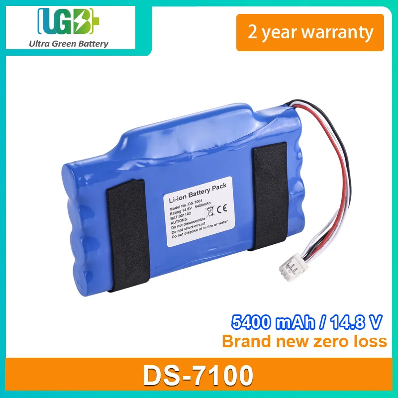 

UGB New battery For Fukuda DS7100 DS-7100 T4UR18650-F-2-4644 MSE-OM11413 medical Battery 14.8V 5400mAh