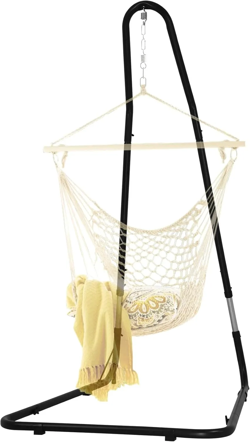 

Подставка для гамака (только подставка), регулируемая подставка для подвесного кресла, максимальная нагрузка 330 фунтов, усиленная, вращение на 360 градусов