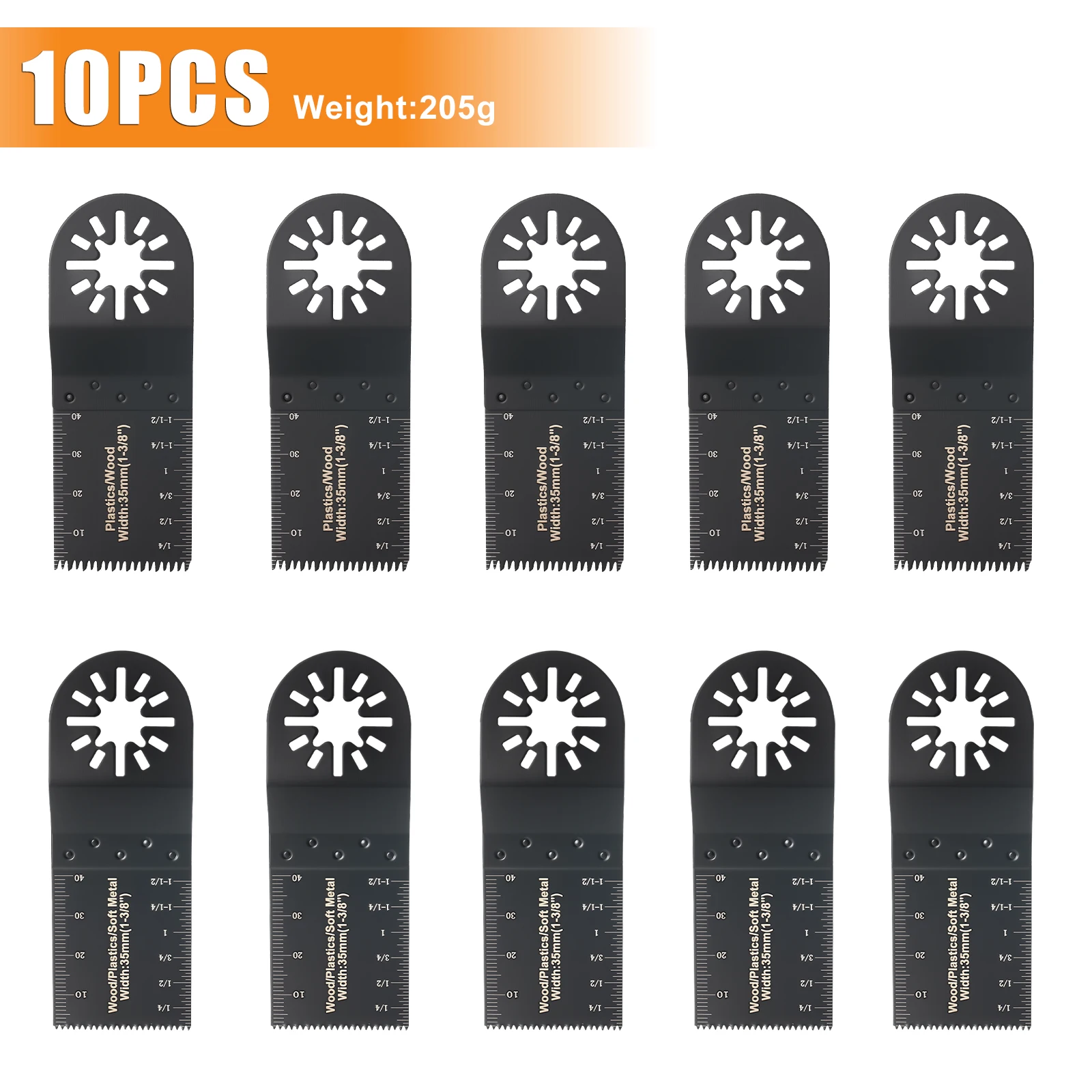 10-42 Stuks Oscillerende Zaagbladen Set Universele Multitoolbladen Met Gesloten Achterkant Voor Hout Kunststof Metaal Past Op De Meeste Oscillerende Gereedschappen