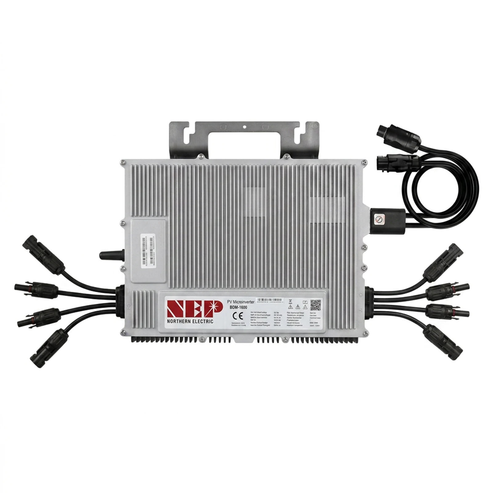 NEP Mikrowechselrichter BDM-1600 1600 W mit 5 m Kabel 4 MPPTs  99,5 % Wirkungsgrad IP67 wasserdicht  Echtzeitüberwachung 12 Jahre Herstellergarantie