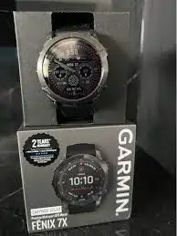 Zupełnie nowy sportowy zegarek GPS GARMINS Fenix 7X Solar Sapphire, czarny