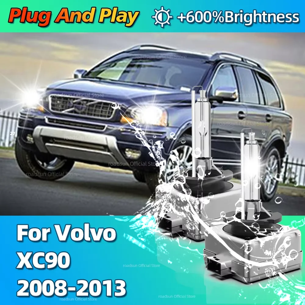 

Car Headlight 35W Xenon D1S HID Bulb 6000K Auto Light 10000LM Bright For Volvo XC90 2008 2009 2010 2011 2012 2013 Plug-N-Play