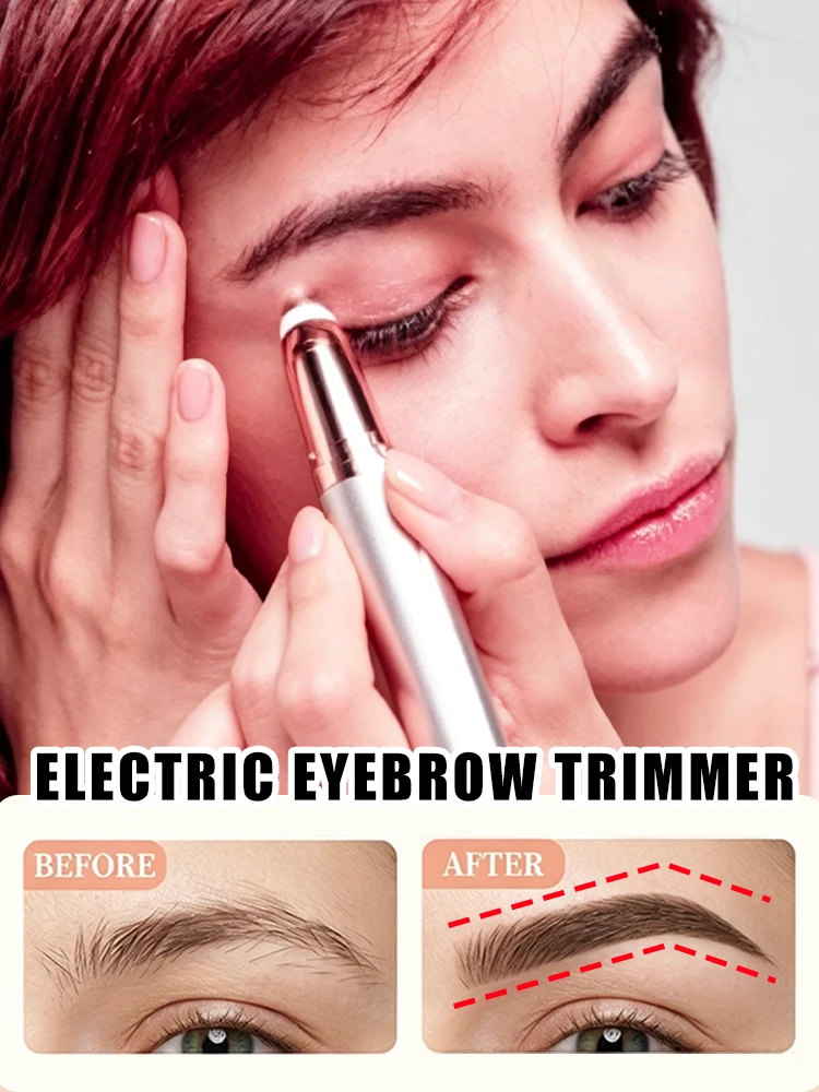 

Электрический триммер для бровей и лица, мини-портативный эпилятор для удаления волос в носу, инструмент для ухода за глазами, перезаряжаемый