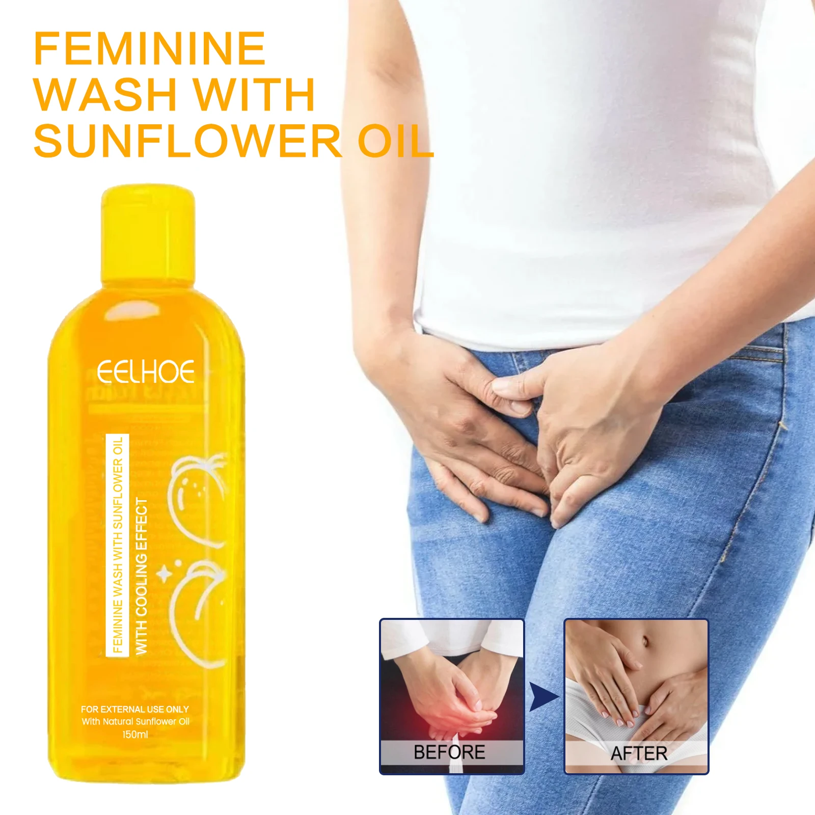 EELHOE Women Shower Gel Body Private Parts Cleansing Refreshing Oil Control Moisturizing Skin Fragrance Anti Itch Bath Body Wash