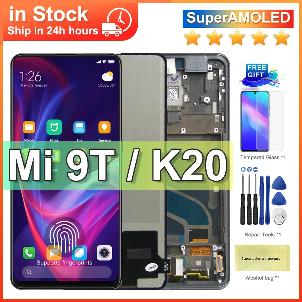 

6.39" NEW AMOLED Display For Xiaomi 9T Redmi K20 / K20 Pro LCD Touch Screen Digitizer Assembly For Xiao Mi 9T 9T Pro LCD Screen