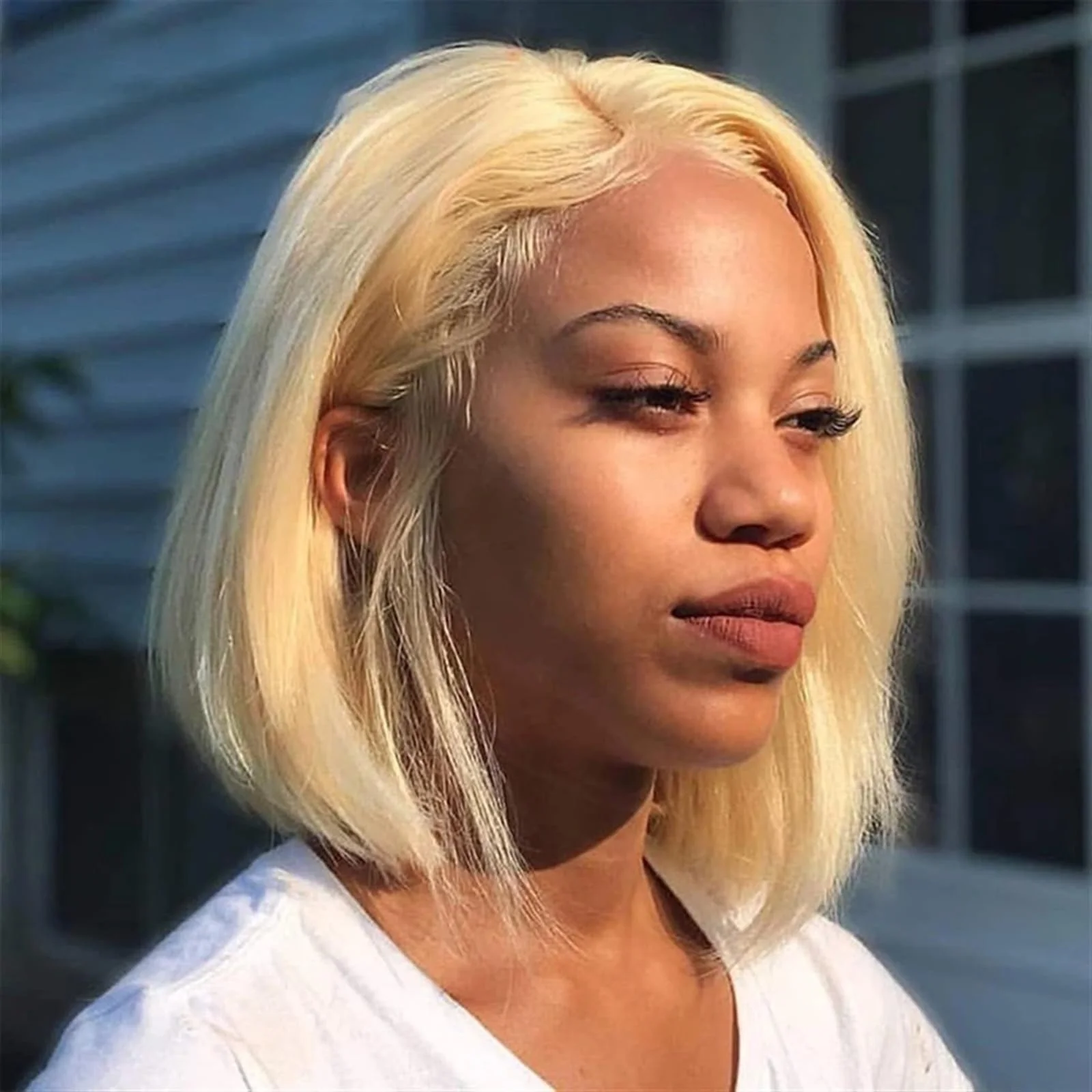 

Bone Straight 613 Блондинка Короткий Боб Парик Реми 100% Парики Из Человеческих Волос Медовый Блондин13x4 HD Прозрачный Парик Фронта Шнурка Человеческих Волос