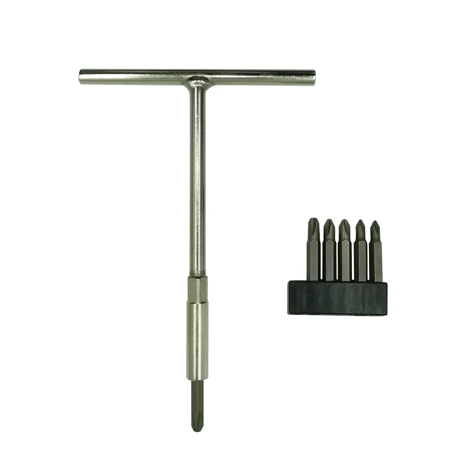 AliExpress NONE T-Handle & JIS Screwdriver Set - Includes 6 JIS Bits-Magnetic Bit Holder -Perfect for Japanese Motorcycles, Cars，Bicycle & Equip