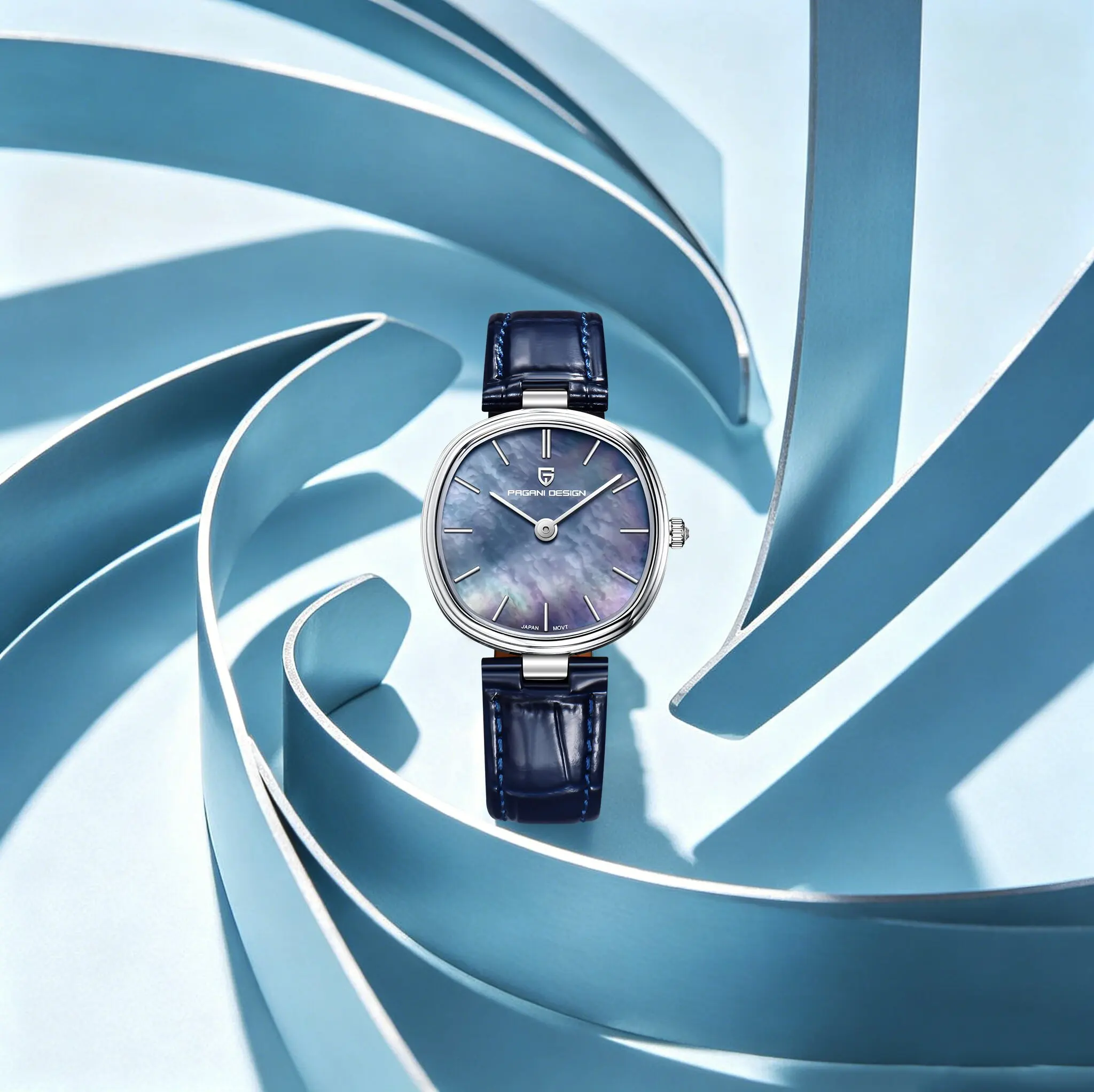 PAGANI DESIGN Urban Modern Woman Quartz Watch Elegant Socialite Sapphire Waterproof Leather Female Dress Watch For Office Ladies